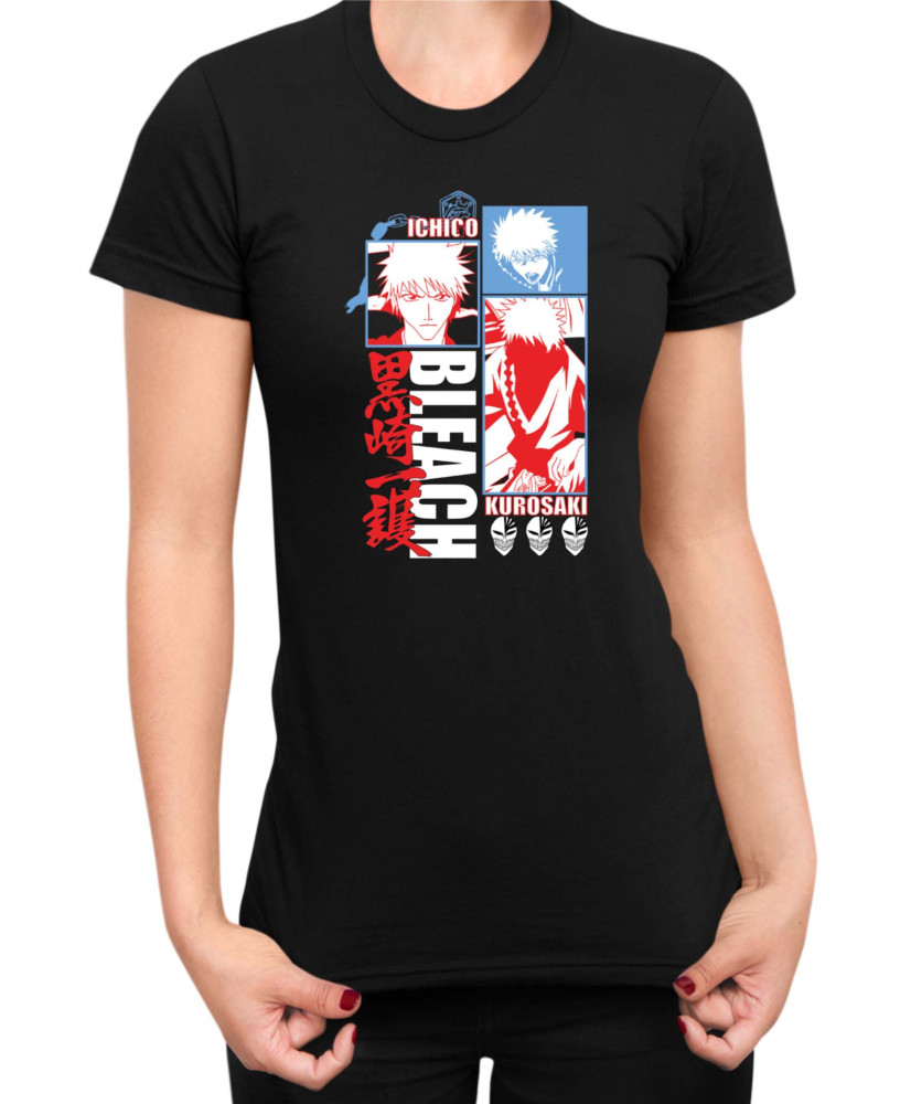 Дамска Тениска Manga Japan Anime Comics Animation Bleach Ichigo Дамска Тениска Manga Japan Anime Comics Animation Bleach Ichigo
