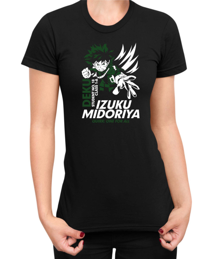 Дамска Тениска Manga Japan Anime Comics Animation My Hero Academia Hero Izuku V-33 Дамска Тениска Manga Japan Anime Comics Animation My Hero Academia Hero Izuku V-33