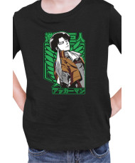 Детска Тениска Manga Japan Anime Comics Animation Attack On Titan Captain Levi