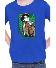 Детска Тениска Manga Japan Anime Comics Animation Attack On Titan Captain Levi
