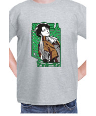 Детска Тениска Manga Japan Anime Comics Animation Attack On Titan Captain Levi