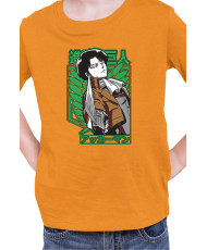 Детска Тениска Manga Japan Anime Comics Animation Attack On Titan Captain Levi