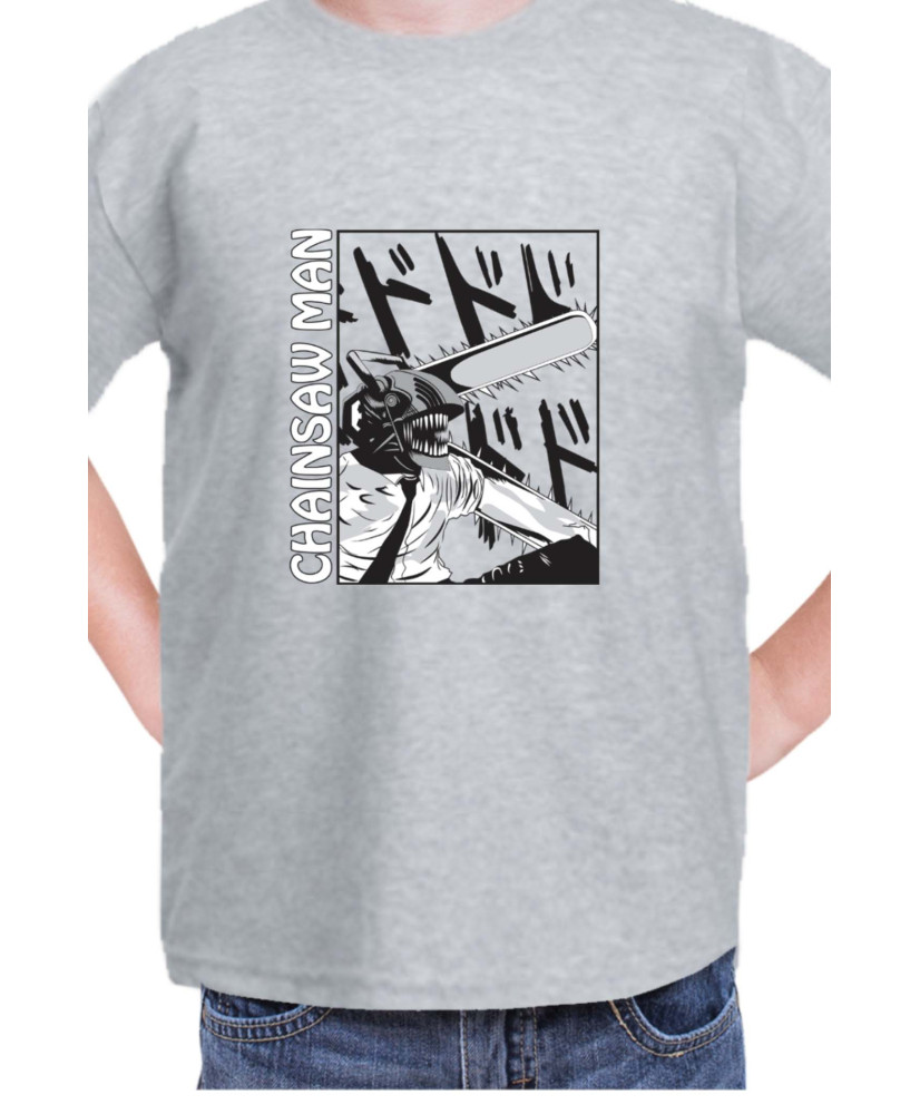 Детска Тениска Manga Japan Anime Comics Animation Chainsaw Man Chainsaw Devil