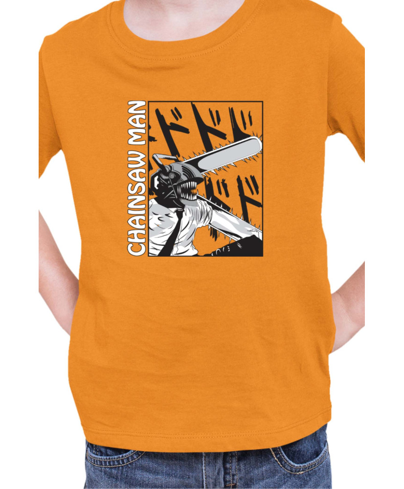 Детска Тениска Manga Japan Anime Comics Animation Chainsaw Man Chainsaw Devil