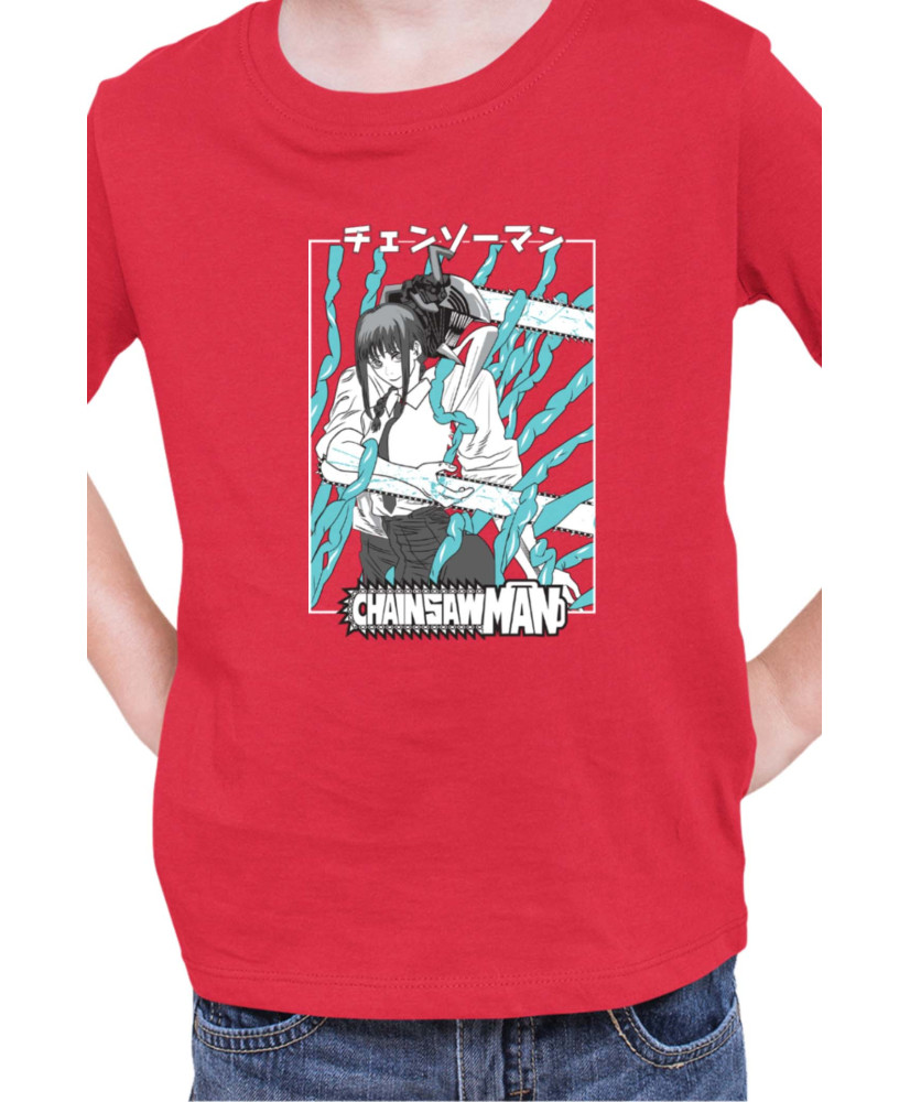 Детска Тениска Manga Japan Anime Comics Animation Chainsaw Man Control Devil
