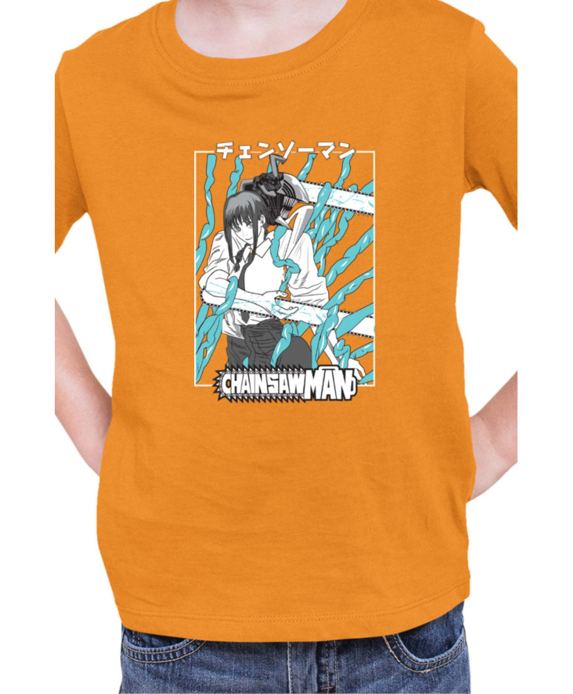 Детска Тениска Manga Japan Anime Comics Animation Chainsaw Man Control Devil