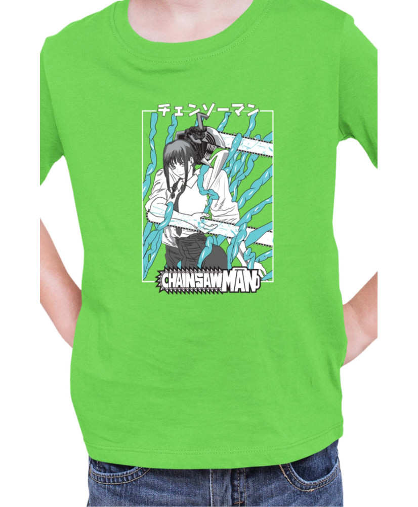 Детска Тениска Manga Japan Anime Comics Animation Chainsaw Man Control Devil