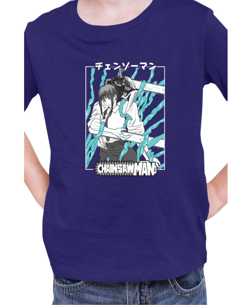 Детска Тениска Manga Japan Anime Comics Animation Chainsaw Man Control Devil Детска Тениска Manga Japan Anime Comics Animation Chainsaw Man Control Devil