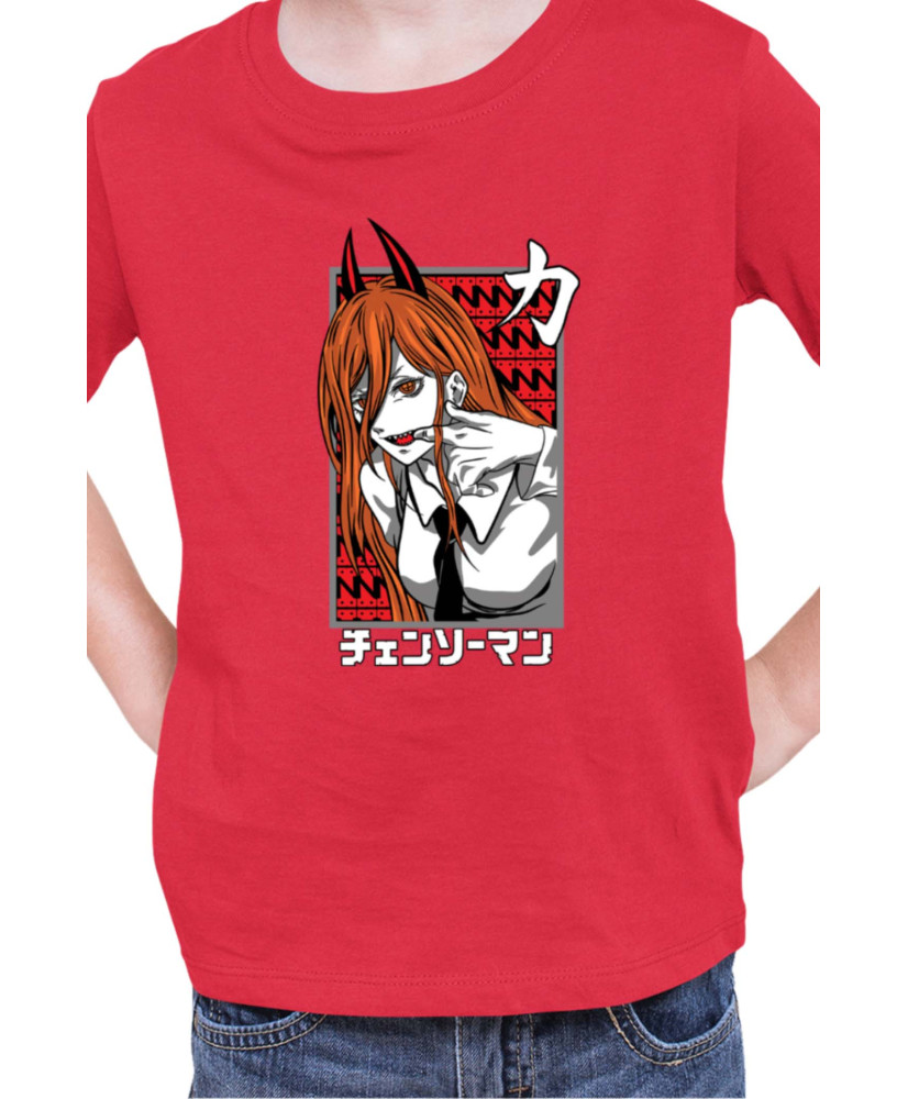 Детска Тениска Manga Japan Anime Comics Animation Chainsaw Man Fiend Formpower