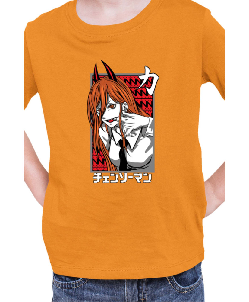 Детска Тениска Manga Japan Anime Comics Animation Chainsaw Man Fiend Formpower