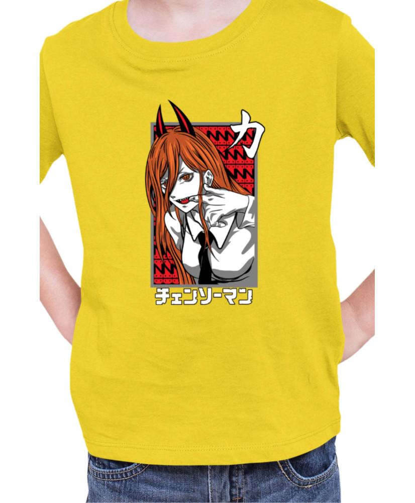 Детска Тениска Manga Japan Anime Comics Animation Chainsaw Man Fiend Formpower Детска Тениска Manga Japan Anime Comics Animation Chainsaw Man Fiend Formpower
