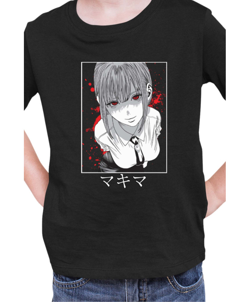 Детска Тениска Manga Japan Anime Comics Animation Chainsaw Man Hunter Leader