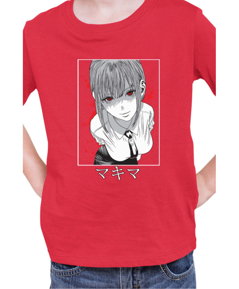 Детска Тениска Manga Japan Anime Comics Animation Chainsaw Man Hunter Leader