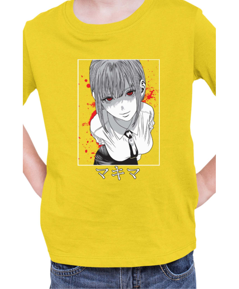 Детска Тениска Manga Japan Anime Comics Animation Chainsaw Man Hunter Leader