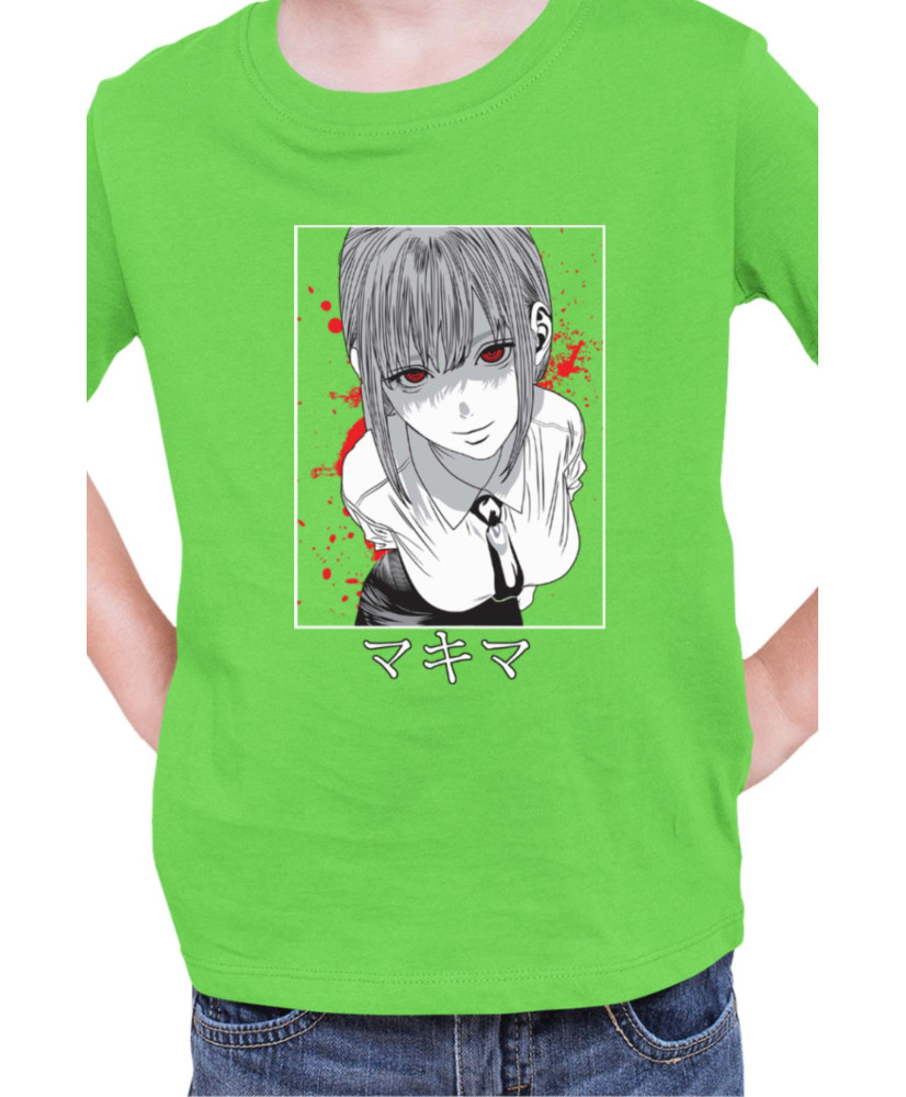Детска Тениска Manga Japan Anime Comics Animation Chainsaw Man Hunter Leader