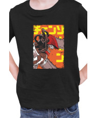 Детска Тениска Manga Japan Anime Comics Animation Chainsaw Man Hybrid Devil