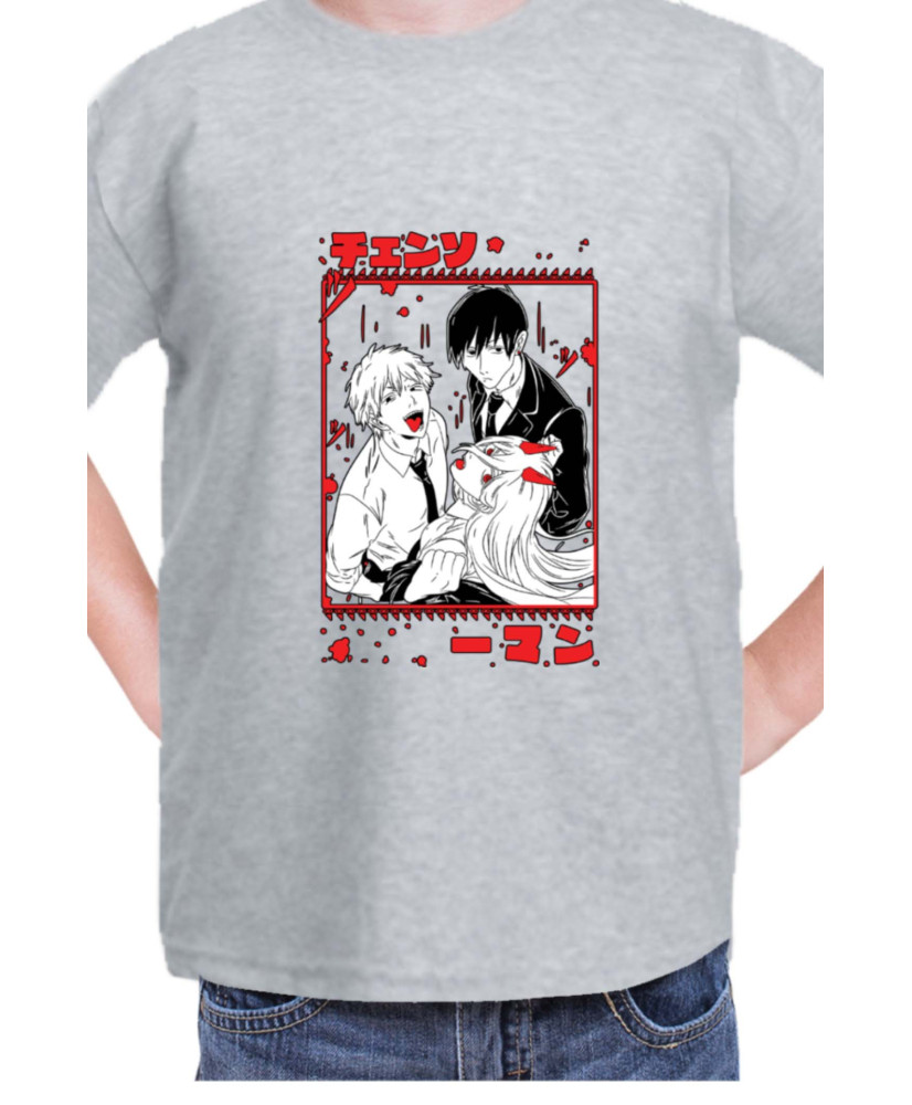 Детска Тениска Manga Japan Anime Comics Animation Chainsaw Man The Gang