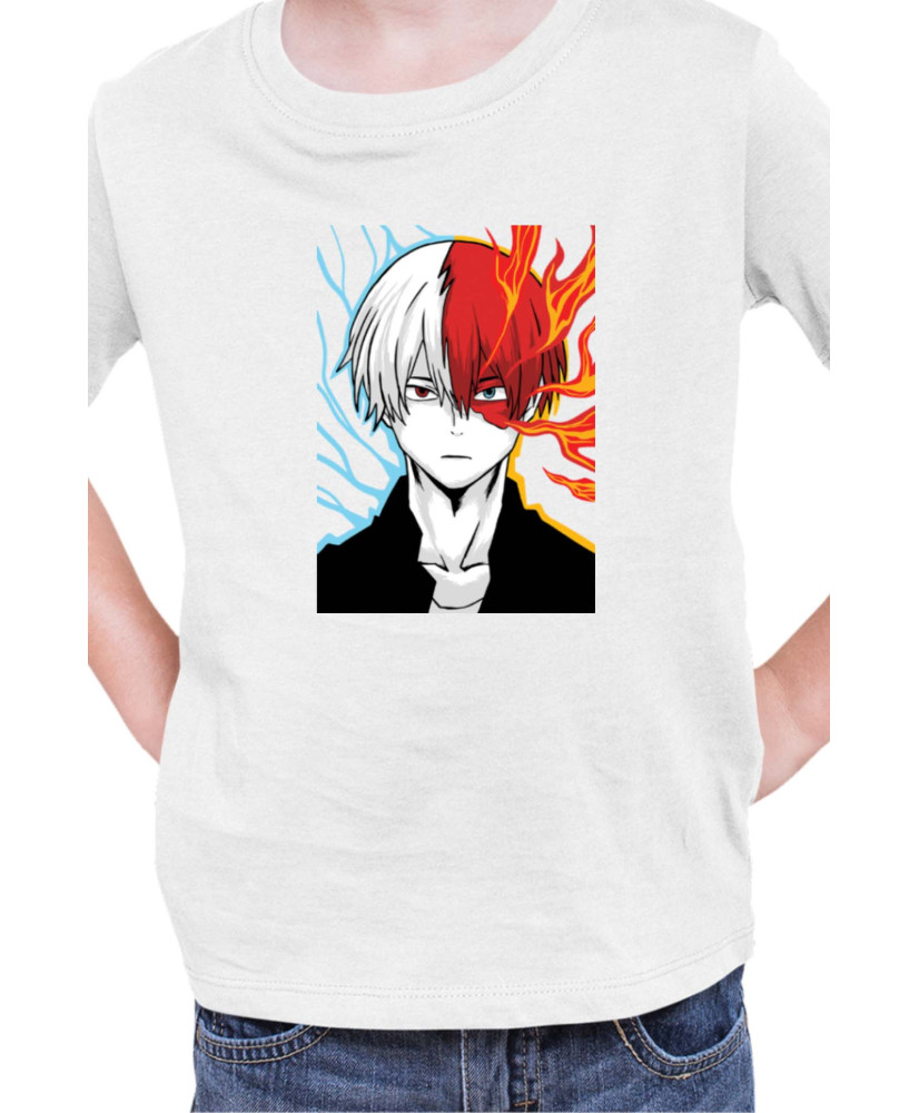 Детска Тениска Manga Japan Anime Comics Animation My Hero Academia Shoto Todoroki V-24
