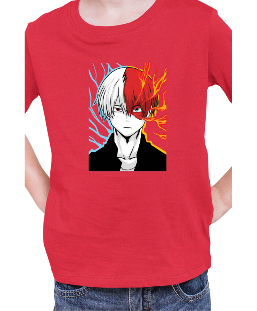 Детска Тениска Manga Japan Anime Comics Animation My Hero Academia Shoto Todoroki V-24
