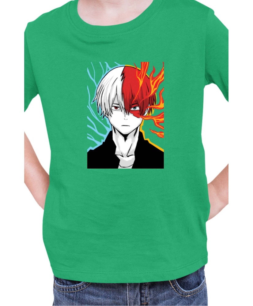 Детска Тениска Manga Japan Anime Comics Animation My Hero Academia Shoto Todoroki V-24