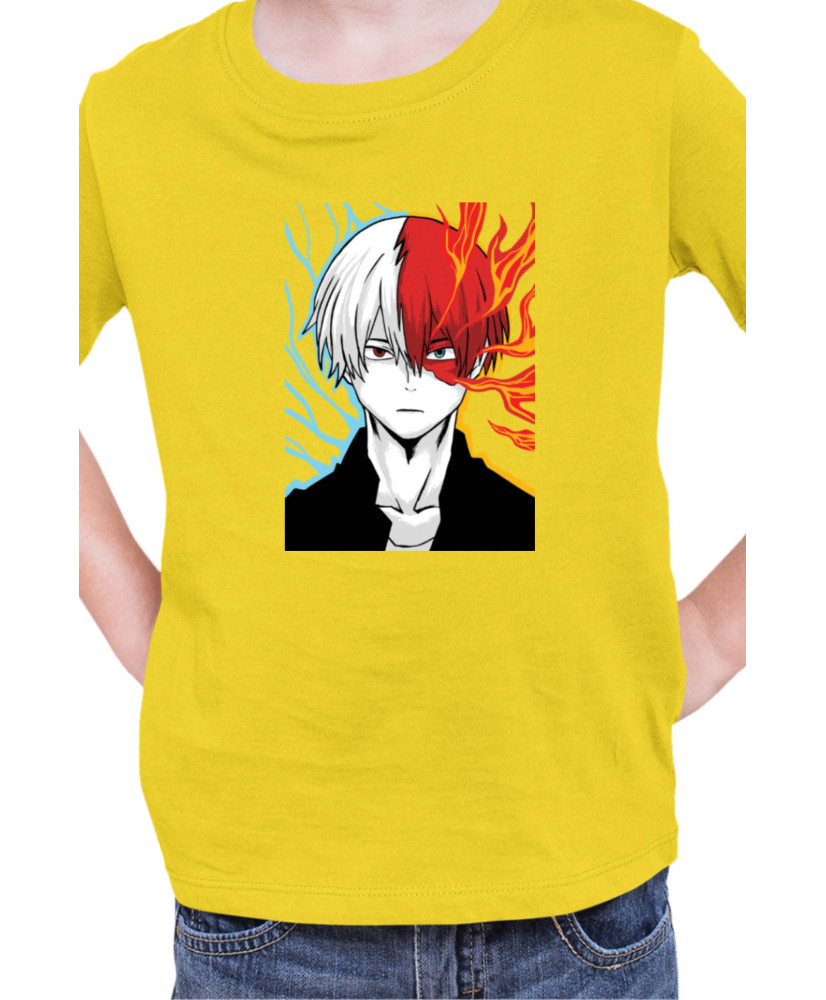 Детска Тениска Manga Japan Anime Comics Animation My Hero Academia Shoto Todoroki V-24