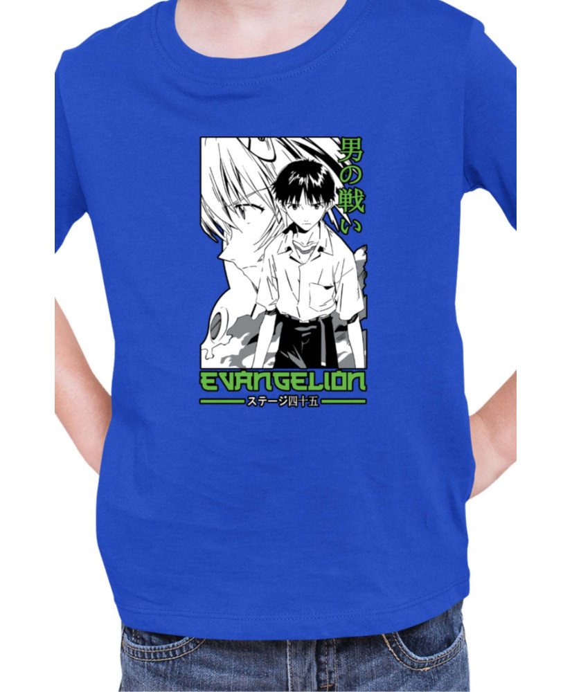 Детска Тениска Manga Japan Anime Comics Animation Neon Genesis Evangelion Ikari V-49