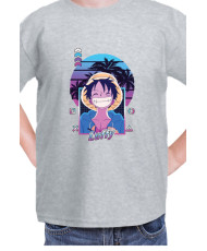 Детска Тениска Manga Japan Anime Comics Animation One Piece Retro Sunset Monkey