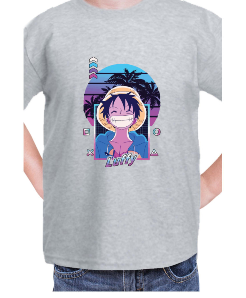 Детска Тениска Manga Japan Anime Comics Animation One Piece Retro Sunset Monkey Детска Тениска Manga Japan Anime Comics Animation One Piece Retro Sunset Monkey