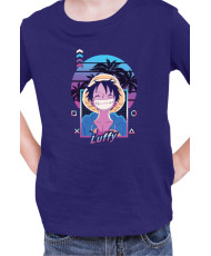 Детска Тениска Manga Japan Anime Comics Animation One Piece Retro Sunset Monkey