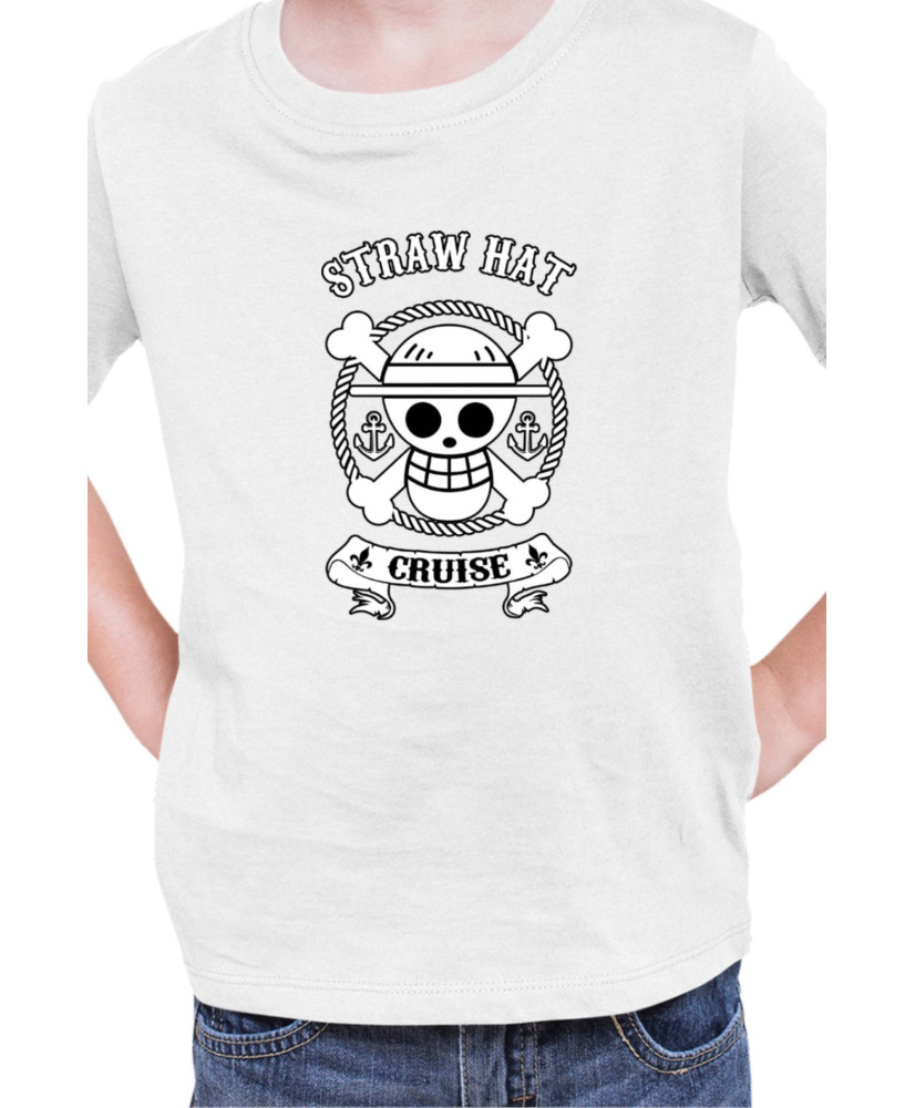 Детска Тениска Manga Japan Anime Comics Animation One Piece Roger Flag V-19 Детска Тениска Manga Japan Anime Comics Animation One Piece Roger Flag V-19