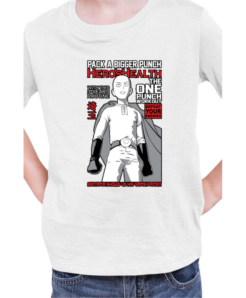 Детска Тениска Manga Japan Anime Comics Animation One Punch Man Caped Baldy V-48