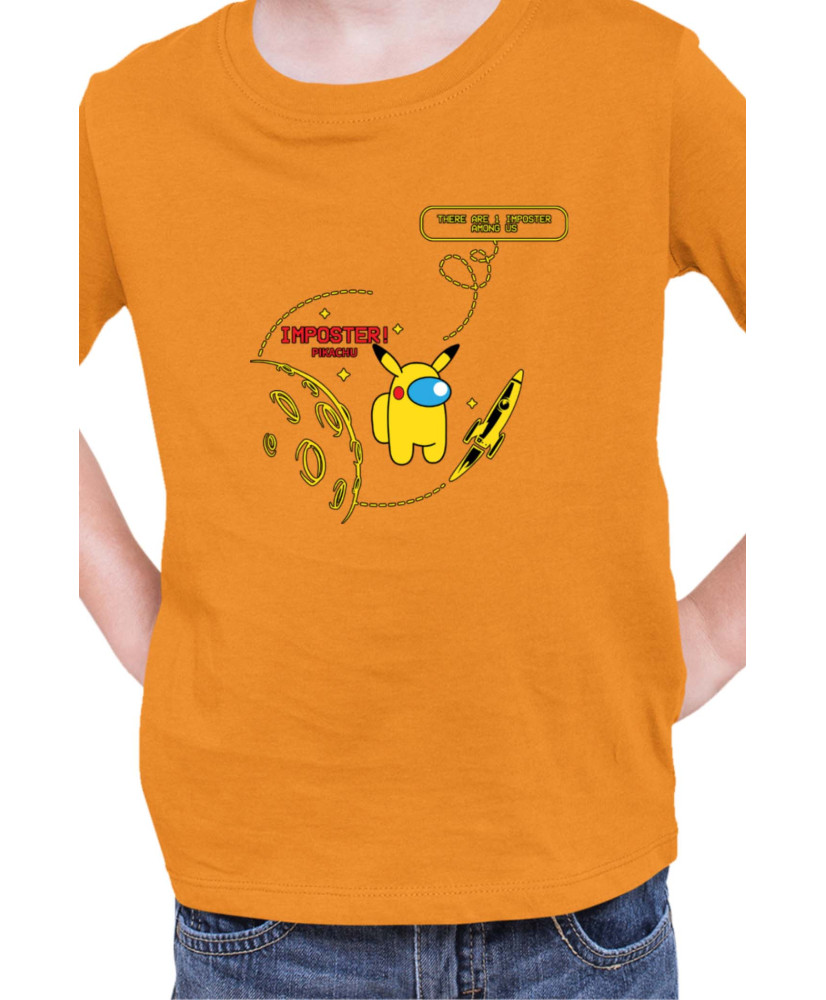 Детска Тениска Manga Japan Anime Comics Animation Pikachu Imposter Among Us
