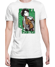 Мъжка Тениска Manga Japan Anime Comics Animation Attack On Titan Captain Levi