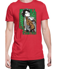 Мъжка Тениска Manga Japan Anime Comics Animation Attack On Titan Captain Levi