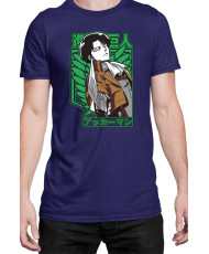 Мъжка Тениска Manga Japan Anime Comics Animation Attack On Titan Captain Levi