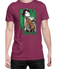 Мъжка Тениска Manga Japan Anime Comics Animation Attack On Titan Captain Levi