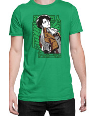 Мъжка Тениска Manga Japan Anime Comics Animation Attack On Titan Captain Levi