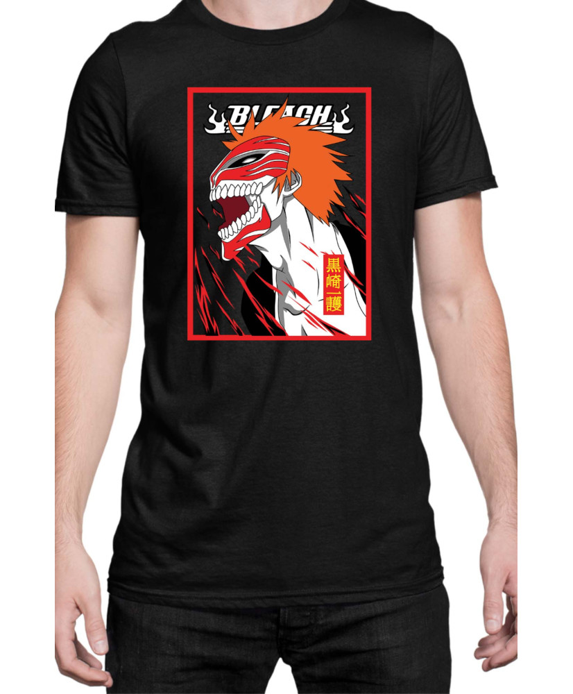 Мъжка Тениска Manga Japan Anime Comics Animation Bleach Kurosaki Beast
