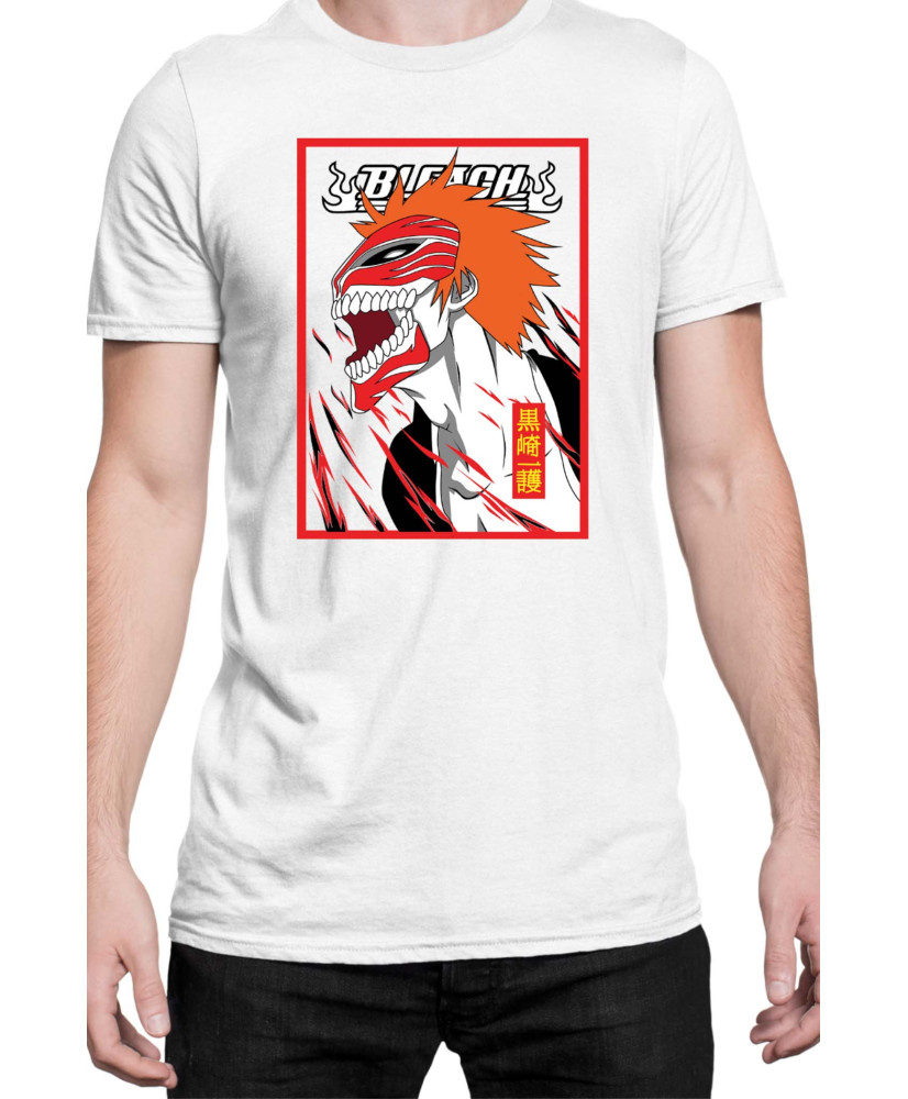 Мъжка Тениска Manga Japan Anime Comics Animation Bleach Kurosaki Beast