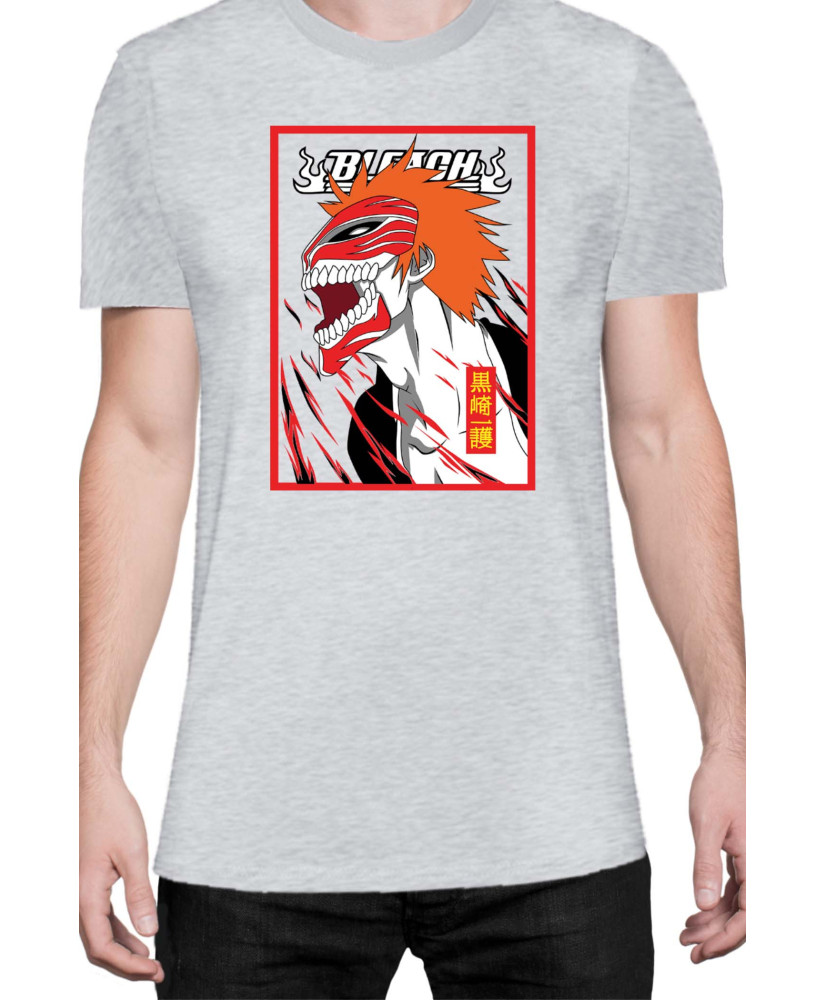 Мъжка Тениска Manga Japan Anime Comics Animation Bleach Kurosaki Beast