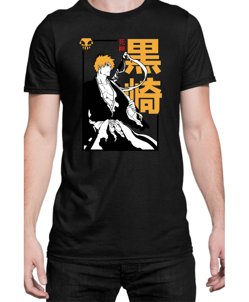 Мъжка Тениска Manga Japan Anime Comics Animation Bleach Shinigami