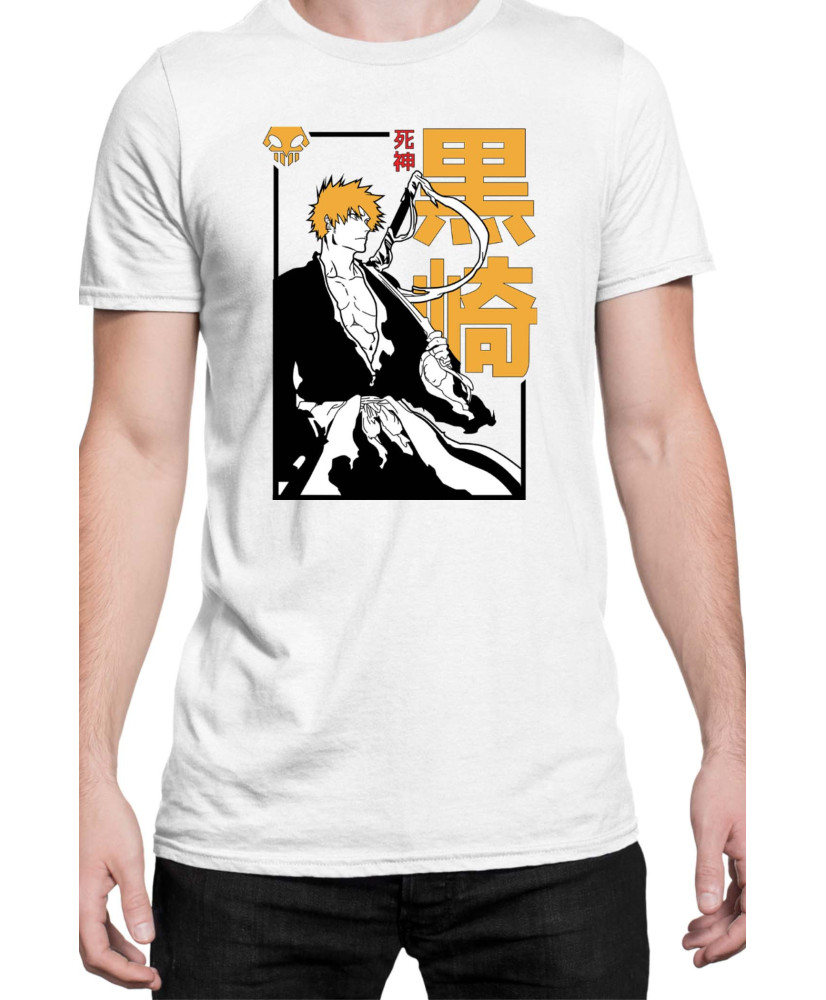 Мъжка Тениска Manga Japan Anime Comics Animation Bleach Shinigami