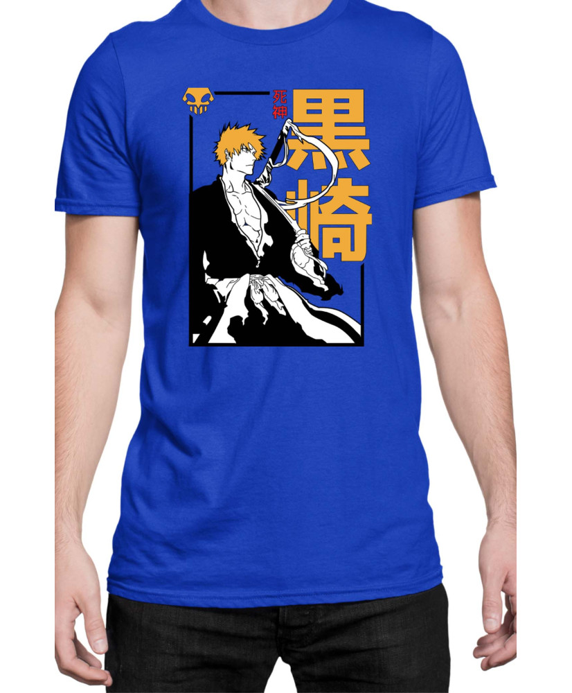 Мъжка Тениска Manga Japan Anime Comics Animation Bleach Shinigami