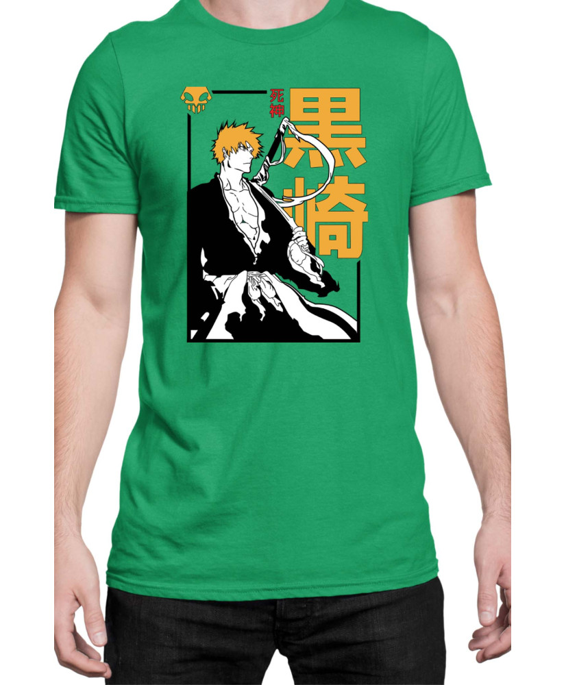 Мъжка Тениска Manga Japan Anime Comics Animation Bleach Shinigami