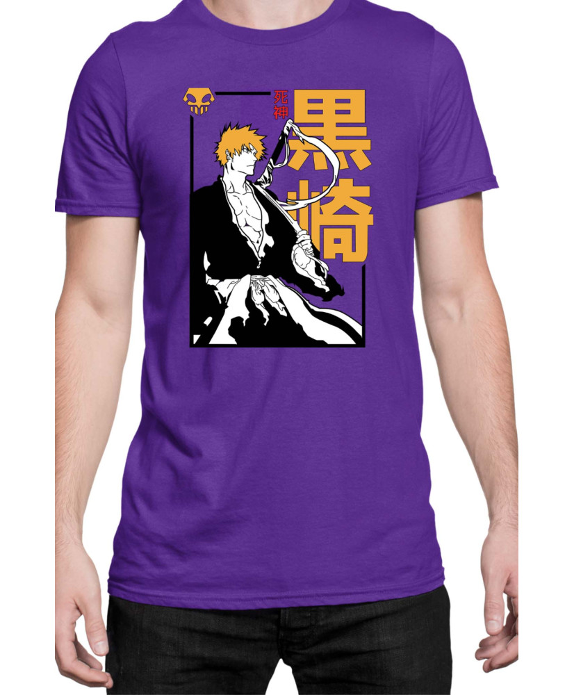 Мъжка Тениска Manga Japan Anime Comics Animation Bleach Shinigami