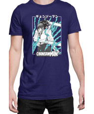 Мъжка Тениска Manga Japan Anime Comics Animation Chainsaw Man Control Devil