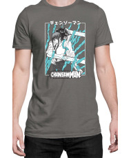 Мъжка Тениска Manga Japan Anime Comics Animation Chainsaw Man Control Devil