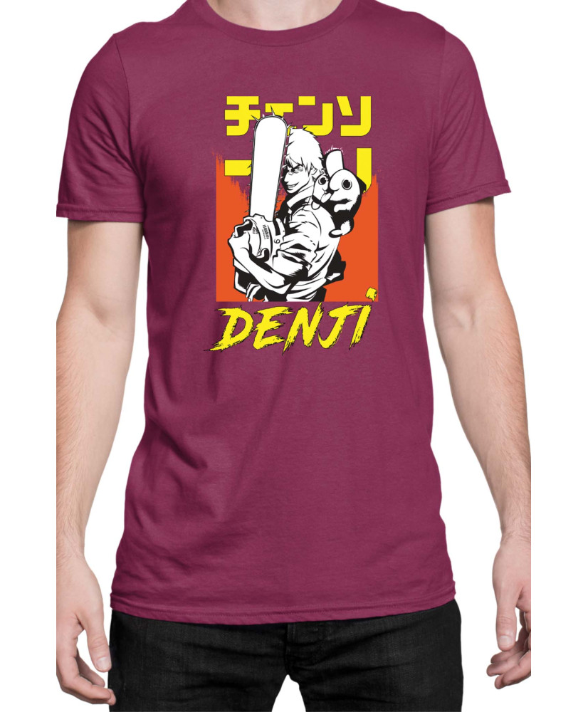 Мъжка Тениска Manga Japan Anime Comics Animation Chainsaw Man Denji Мъжка Тениска Manga Japan Anime Comics Animation Chainsaw Man Denji