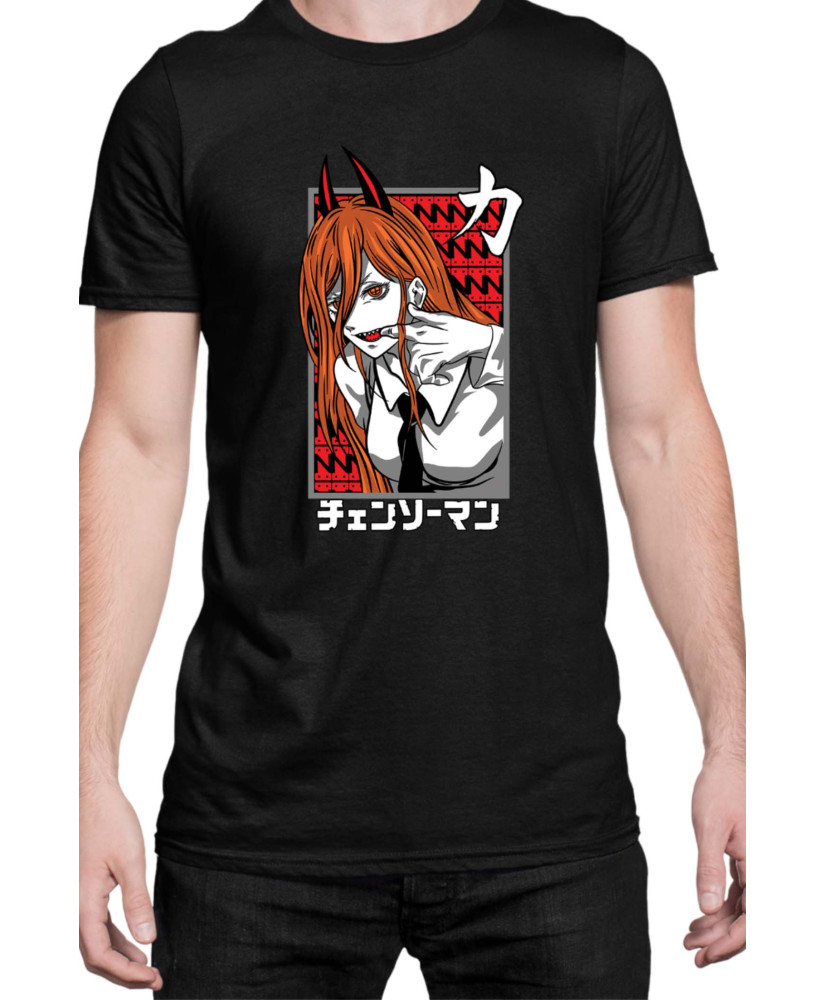 Мъжка Тениска Manga Japan Anime Comics Animation Chainsaw Man Fiend Formpower