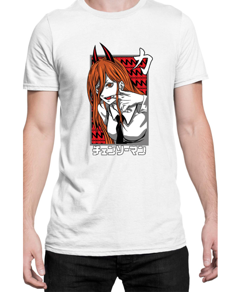 Мъжка Тениска Manga Japan Anime Comics Animation Chainsaw Man Fiend Formpower